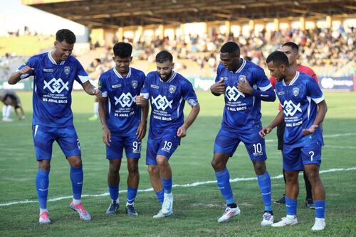 PSPS Pekanbaru saat bertanding di Stadion Kaharuddin Nasution Rumbai. (Foto: Media Center Riau)